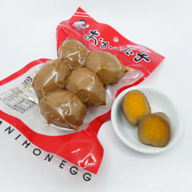 中日本株式会社の煮たまごは、とろりとした半熟の黄身が絶妙な食感と旨味を生み出す煮たまごです